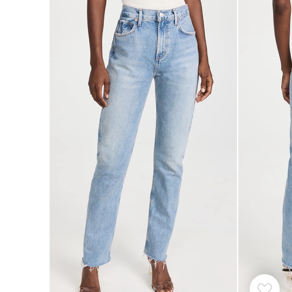 AGOLDE Cherie High Rise Straight Jeans in Tone